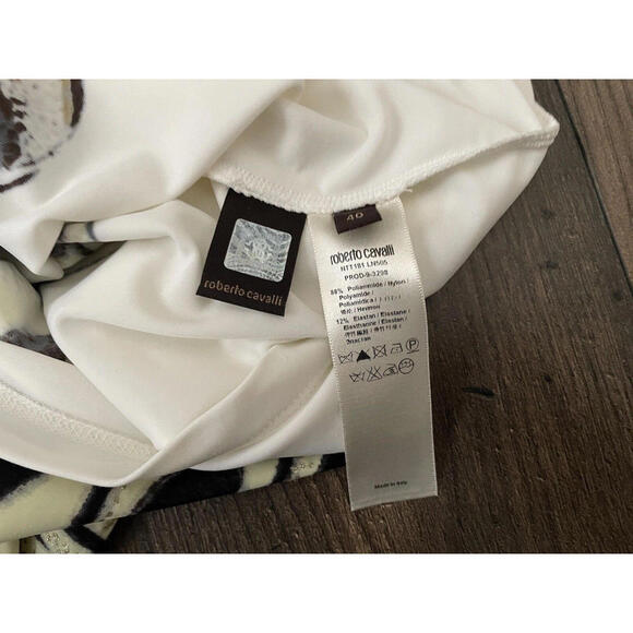 Roberto Cavalli Multicolor Butterfly Print Dress Size: 40 - Picture 4 of 9